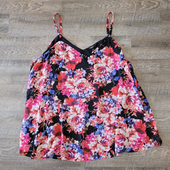TORRID | Sophie Floral Chiffon Swing Cami Tank Top | Sz. 5X - Picture 4 of 9